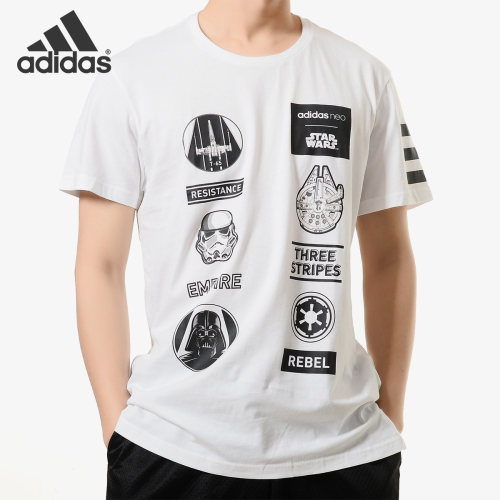 Adidas/阿迪达斯正品 M SW TEE 4春季运动休闲透气短袖T恤CV6997