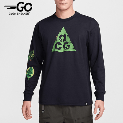 Nike/耐克正品春季新款男士针织印花宽松运动长袖HJ0803-010
