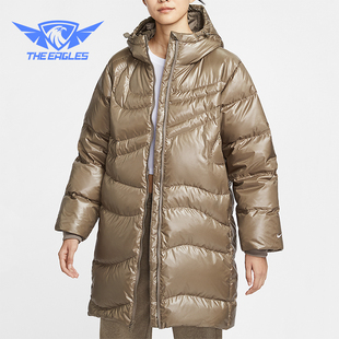 女士拉链户外防风保暖羽绒服HV2752 2025冬季 214 耐克正品 Nike