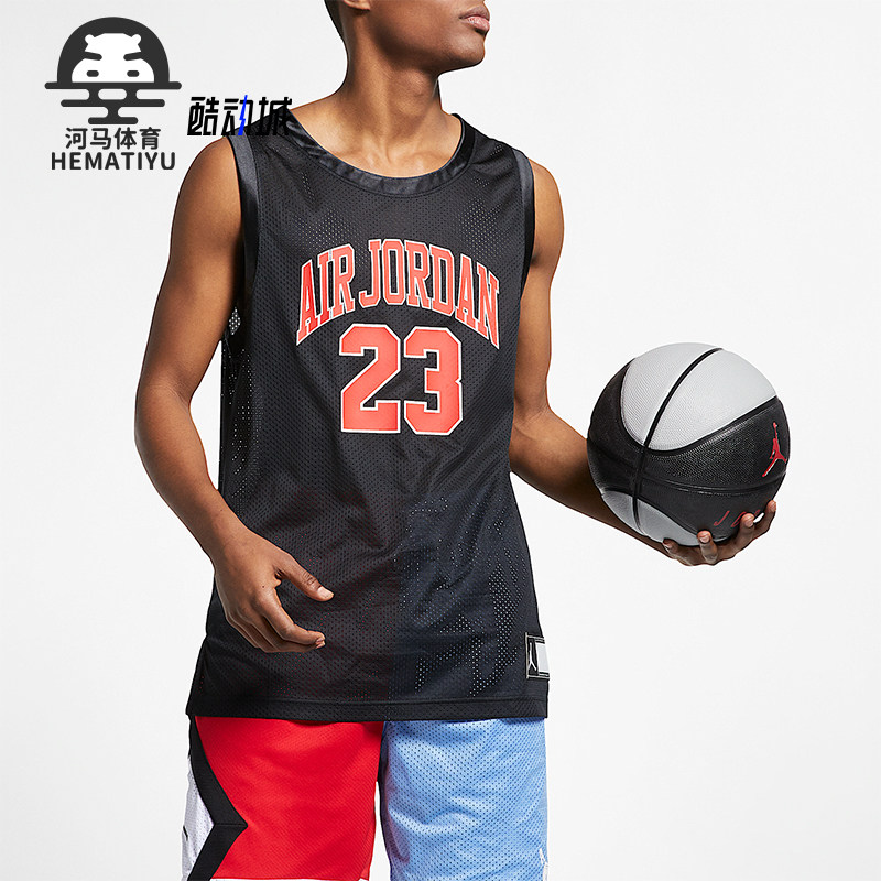Nike/耐克正品JORDAN男士篮球运动训练无袖背心T恤AJ1141-010