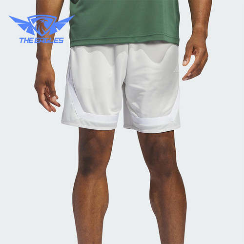Adidas/阿迪达斯正品男士松紧中腰Logo印花休闲短裤IX1840