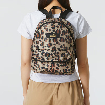 Puma/彪马正品2024新款女士休闲通勤拉链双肩背包079855-06