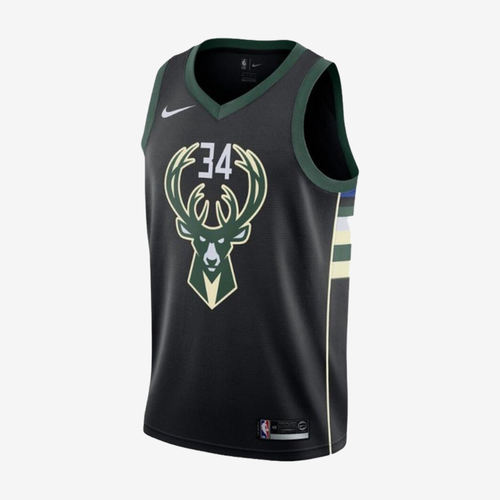 Nike耐克正品NBA阿德托昆博男款雄鹿队无袖V领篮球877212-010