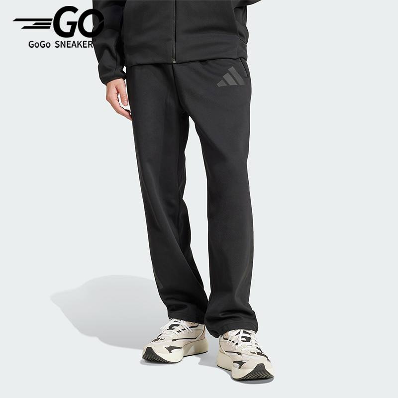 Adidas/阿迪达斯正品新款男士柔软系带宽松针织长裤JC5478