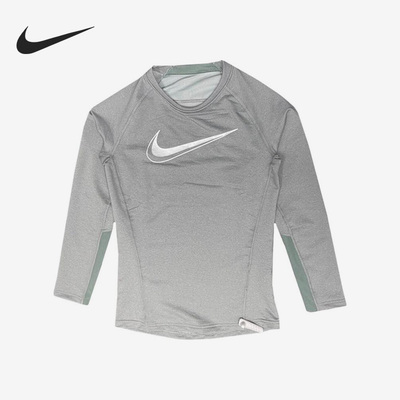 Nike/耐克正品新款健身跑步大童圆领运动长袖T恤DV8114-091