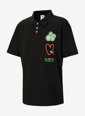 Puma/彪马正品2023新款男女同款时尚透气运动POLO衫621824-01