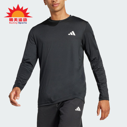 Adidas/阿迪达斯正品2025春夏款男士训练经典套头运动长袖JC7715