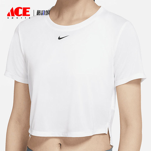 Nike/耐克正品夏季女士柔软圆领短款简约运动短袖T恤DD4955-100
