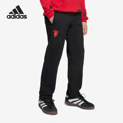 Adidas/阿迪达斯正品春秋款儿童针织透气经典简约运动长裤JN2910