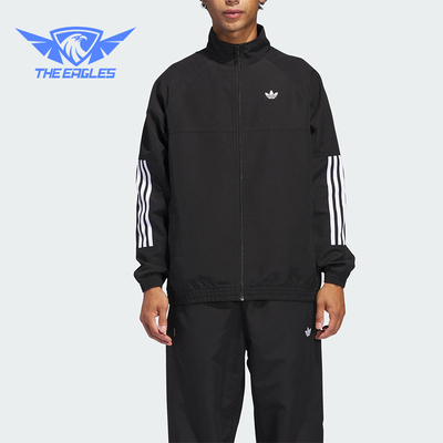 Adidas/阿迪达斯正品三叶草男士经典宽松经典梭织立领外套JC5174