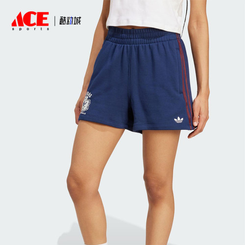 Adidas/阿迪达斯正品三叶草女士复古宽松经典运动训练短裤JW6065