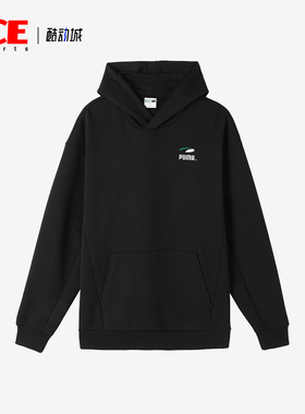 Puma/彪马正品PUMAS Hoody男士运动口袋休闲保暖刺绣连帽卫衣