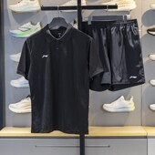 AWBV129 李宁正品 男子速干舒适简约休闲运动套装 新款 2025夏季