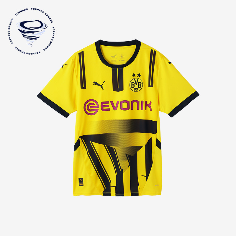 Puma/彪马正品BVB CUP男士运动透气训练拼接足球时尚网眼短袖