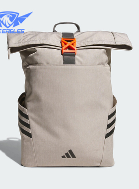 Adidas/阿迪达斯正品ROLLTOP男女大容量经典运动双肩背包KC0269