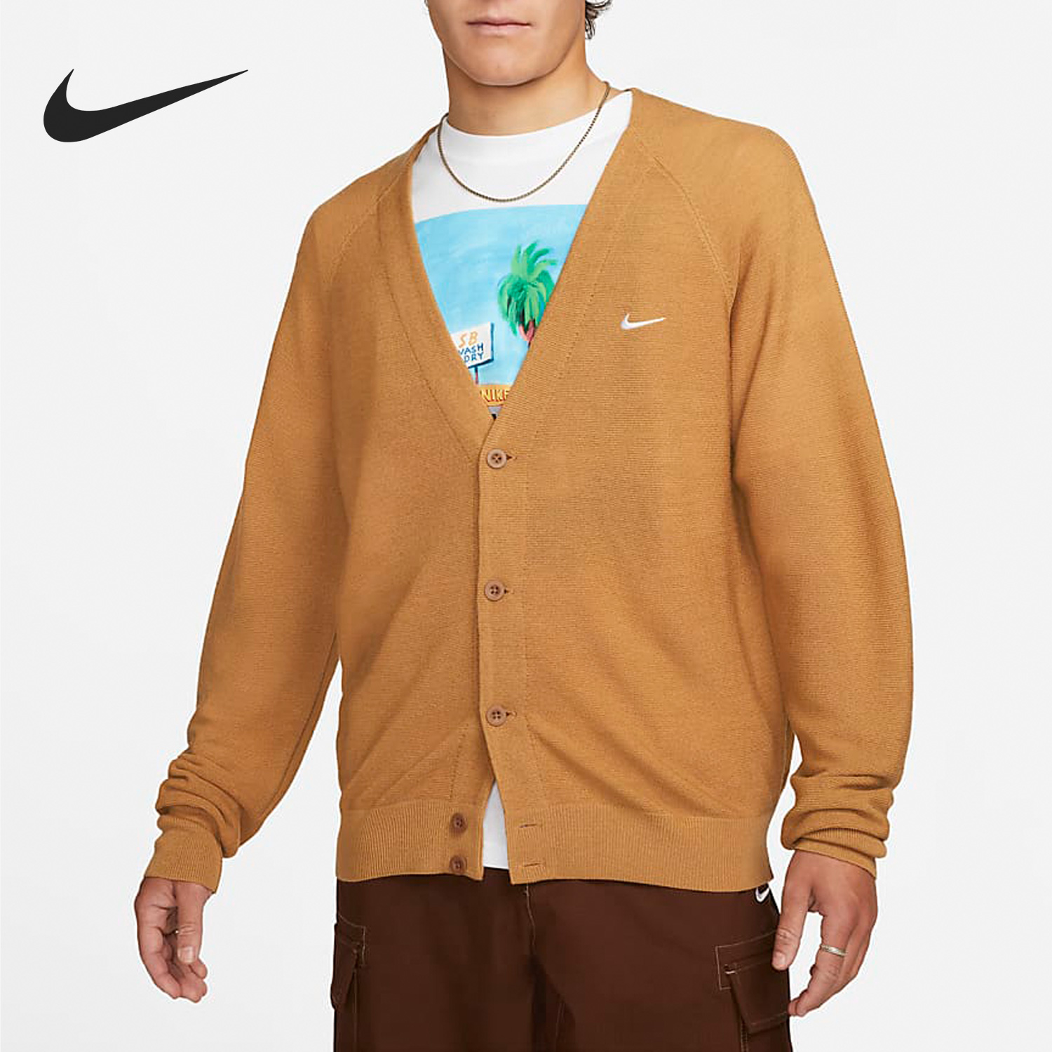 Nike/耐克官方正品秋冬新款男女休闲保暖运动开衫外套DQ6307-722