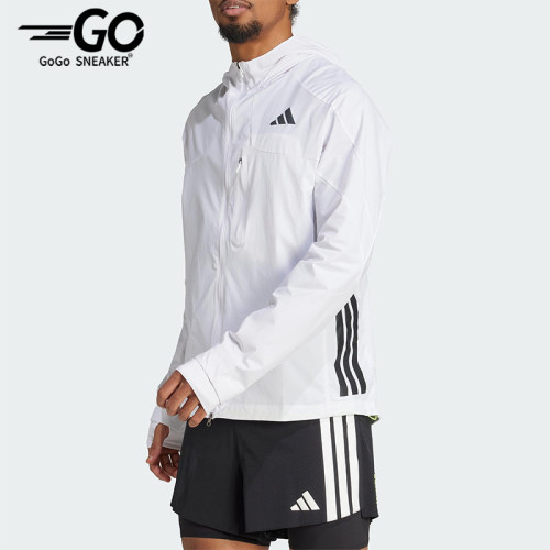 Adidas/阿迪达斯正品2025男士连帽训练跑步休闲运动外套JF3471