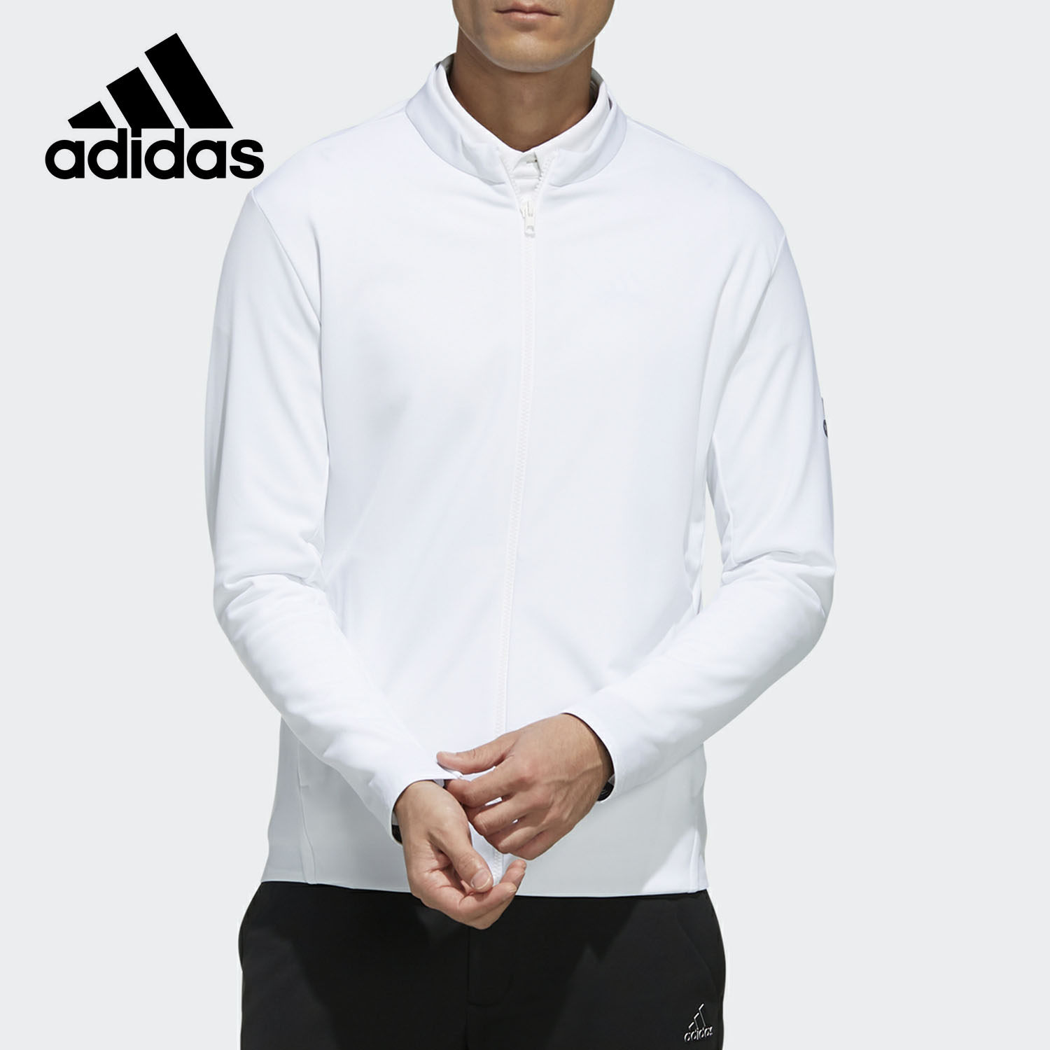 Adidas/阿迪达斯正品 JACKET 男子高尔夫休闲针织夹克外套ED1451