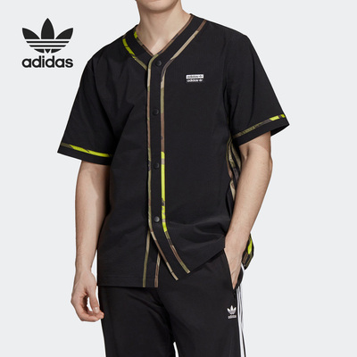 Adidas/阿迪达斯正品三叶草RYV CAMO SHIRT 男子短袖衬衫 GK5912