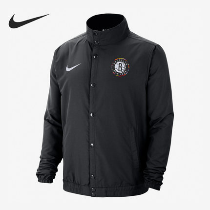 Nike/耐克正品男款布鲁克林篮网队运动夹克外套CD3037-010