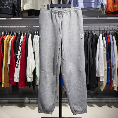 李宁正品反伍篮球系列男子经典百搭系带针织运动束脚裤AKLT847-2