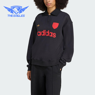 Adidas 三叶草女士休闲运动连帽套头日常卫衣JY3527 阿迪达斯正品