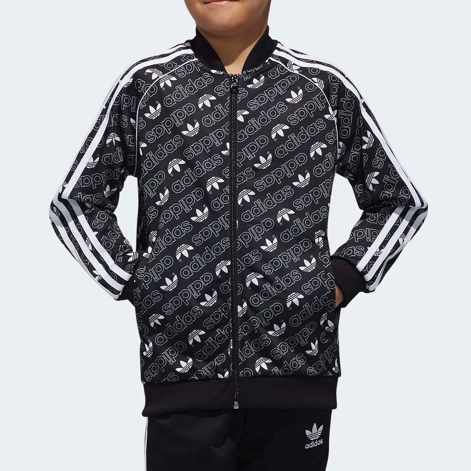 Adidas/阿迪达斯正品  三叶草 J TRF M SST 大童运动外套 DI0264