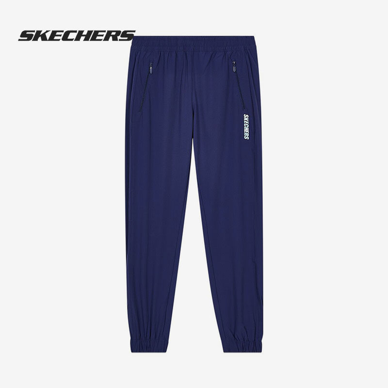 Skechers/斯凯奇正品夏季新款运动休闲男子束脚长裤 L220M116