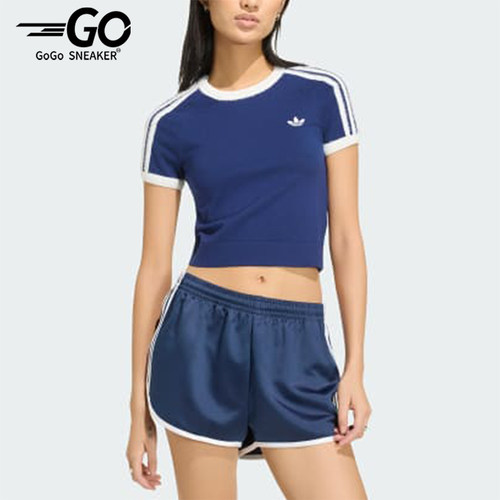 Adidas/阿迪达斯正品KNITTED T-SHIRT女士运动短袖T恤KW2606