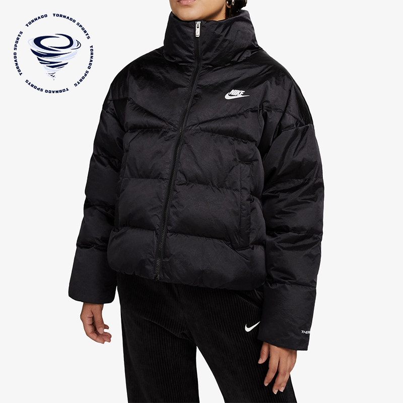 Nike/耐克正品秋冬女士保暖拉链立领经典长袖夹克外套DQ6888-010