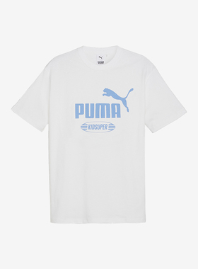 Puma/彪马正品KIDSUPER男女同款宽松透气短袖T恤624076-02
