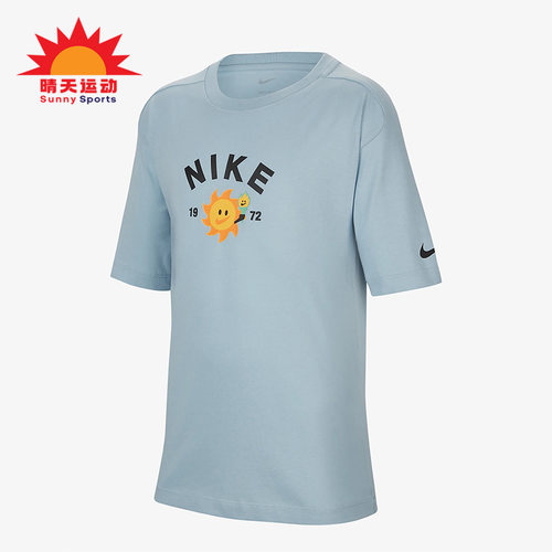 Nike/耐克正品新款大童运动休闲印花短袖T恤FJ7236-483