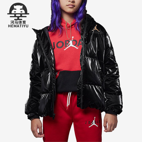 Nike/耐克正品新款Air Jordan大童运动保暖夹克羽绒服FB9266-010