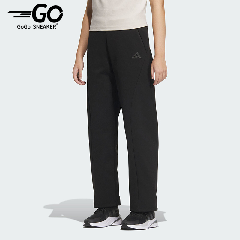 Adidas/阿迪达斯正品MT KN PNT女士针织直筒运动休闲裤JZ1661