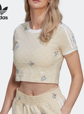Adidas/阿迪达斯正品三叶草史迪奇系列女士运动短袖T恤HT3942