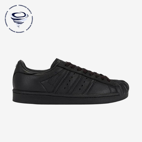 Adidas/阿迪达斯正品三叶草男女黑色低帮经典复古日常板鞋KI0824