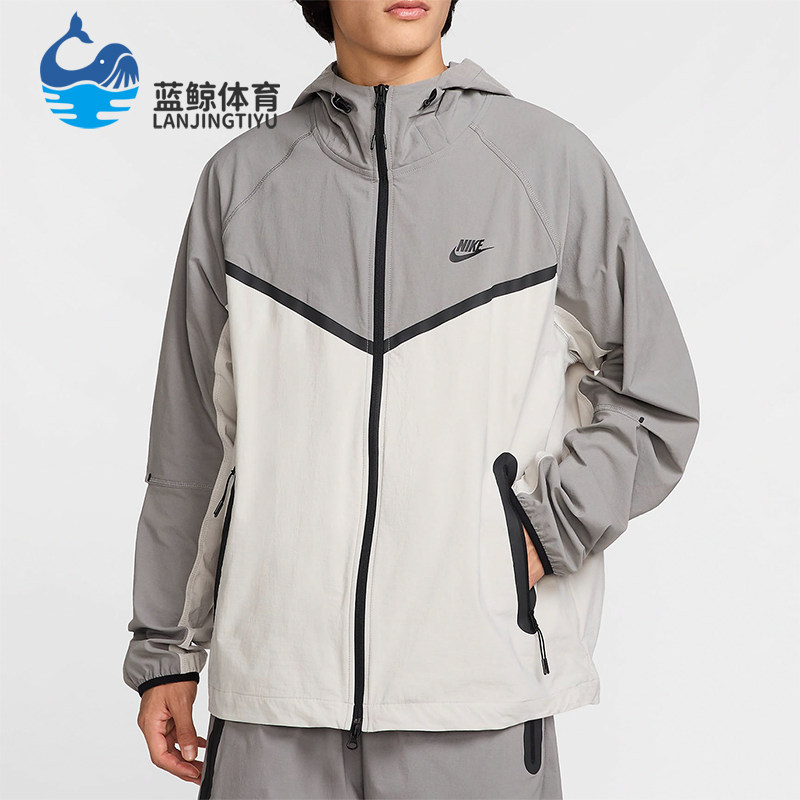 Nike/耐克正品男士透气连帽拉链时尚长袖经典夹克外套HM7151-014