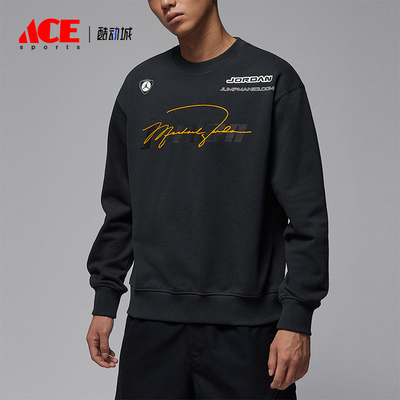 Nike/耐克正品Jordan男士透气薄绒圆领复古卫衣套头衫IM9710-045