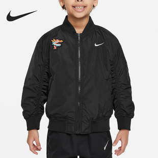 小童宽松休闲梭织立领外套HF7090 Nike 新款 春季 010 耐克正品