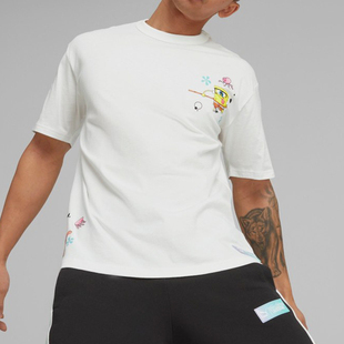 Puma/彪马正品SPONGEBOB男女印花简约时尚卡通户外时尚短袖