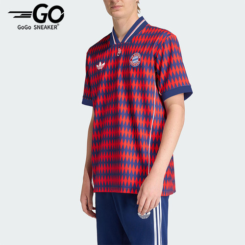 Adidas/阿迪达斯正品三叶草男士V领足球运动透气短袖JM9421