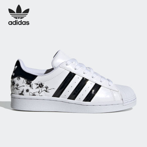 Adidas/阿迪达斯正品三叶草SUPERSTAR J大童贝壳头板鞋FW0779