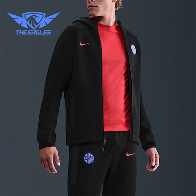 Nike/耐克正品男士休闲舒适连帽拉链长袖夹克外套HQ3872-010