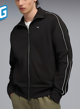 Puma/彪马正品2025秋季款男士宽松翻领针织休闲日常外套632327-01