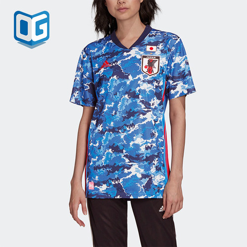 Adidas/阿迪达斯正品夏季女士球迷版经典时尚V领短袖T恤ED7364
