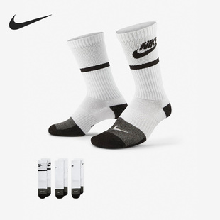 耐克正品 DA2401 当季 儿童运动针织中筒袜三双装 905 新款 Nike