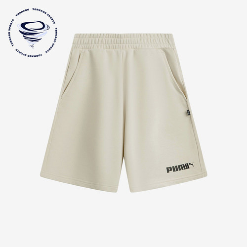 Puma/彪马正品新款男女米白色简约休闲舒适经典轻便短裤692482-87