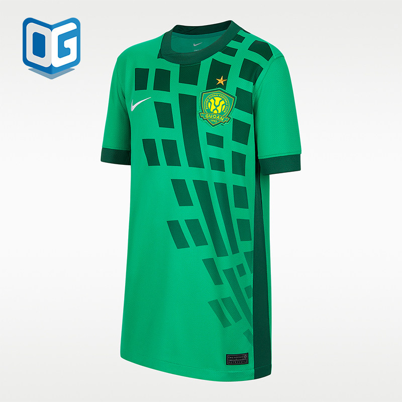 Nike/耐克正品Dri-FIT大童透气北京国安主场球迷版球衣IQ0481-375