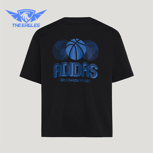 Adidas/阿迪达斯正品WHGLOBALT-SHIRT新款经典篮球短袖T恤KG8261
