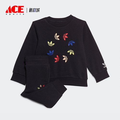 阿迪达斯婴幼童印花运动套装